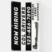 Personaliseer Nu Aanwerving Overmaatse Lading CDL- Spandoek (Verticaal)