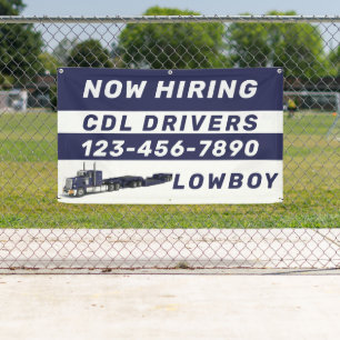 Personaliseer Nu huren Lowboy CDL-bestuurders Spandoek