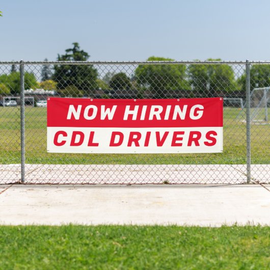 Personaliseer Nu Vacatures Voor CDL-Chauffeurs Elk Spandoek (Insitu)