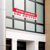 Personaliseer Nu Vacatures Voor CDL-Chauffeurs Elk Spandoek (Buitenkant Gebouw)