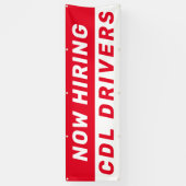 Personaliseer Nu Vacatures Voor CDL-Chauffeurs Elk Spandoek (Verticaal)