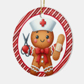 Personaliseer Nurse Christmas Ornament (Links)