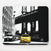 Personaliseer Nyc New York City Yellow Taxi Brookl Muismat (Voorkant)