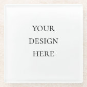 Personaliseer of Aanpas Glazen Onderzetter (Voorkant)