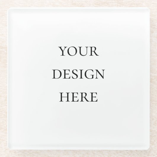 Personaliseer of Aanpas Glazen Onderzetter (Voorkant)