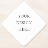 Personaliseer of Aanpas Kartonnen Onderzetters (Voorkant)