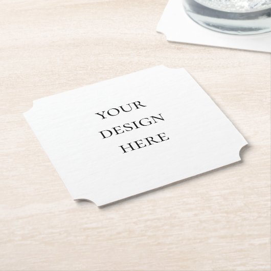 Personaliseer of Aanpas Kartonnen Onderzetters (Gekanteld)