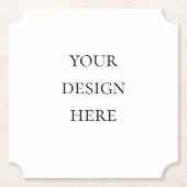 Personaliseer of Aanpas Kartonnen Onderzetters (Voorkant)