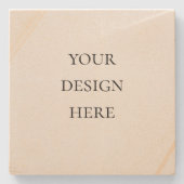 Personaliseer of Aanpas Stenen Onderzetter (Voorkant)