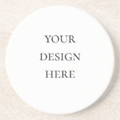 Personaliseer of Aanpas Zandsteen Onderzetter (Voorkant)