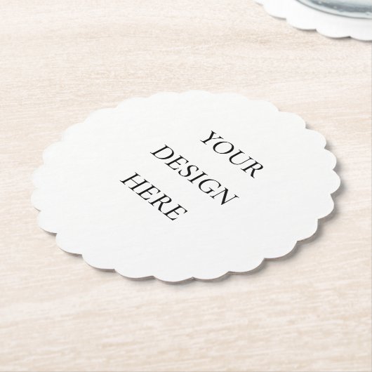 Personaliseer of Aanpassen Kartonnen Onderzetters (Gekanteld)