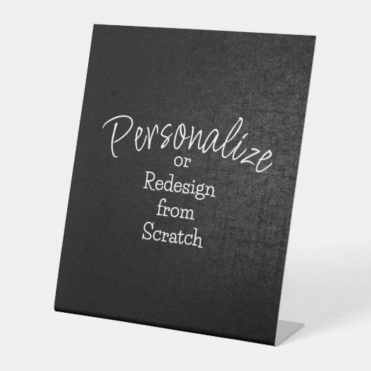 Personaliseer of Creëer vanaf Scratch - Reclamebord Met Voetstuk (Voorkant)