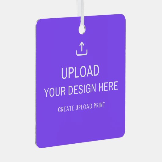 Personaliseer of upload uw eigen ontwerp metalen ornament (Voorkant Rechts)