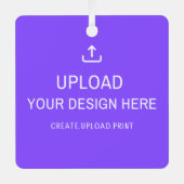 Personaliseer of upload uw eigen ontwerp metalen ornament (Voorkant)