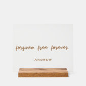 Personaliseer offerte Modern Christelijk Vergeven  Acryl Bord (Voorkant)