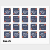Personaliseer Offerte Typografie  Vierkante Sticker (Vel)