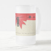 Personaliseer Officiële houder Titel Nummer Eén va Matglas Bierpul (Voorkant rechts)