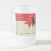 Personaliseer Officiële houder Titel Nummer Eén va Matglas Bierpul (Voorkant links)