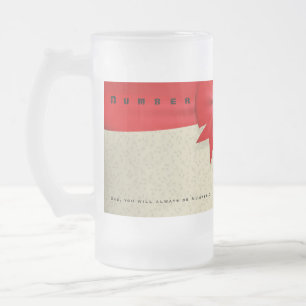 Personaliseer Officiële houder Titel Nummer Eén va Matglas Bierpul