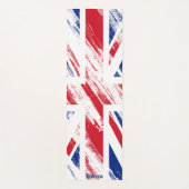 Personaliseer Old  Grunge United Kingdom Flag Yogamat (Voorkant)