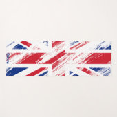 Personaliseer Old  Grunge United Kingdom Flag Yogamat (Voorkant (horizontaal))