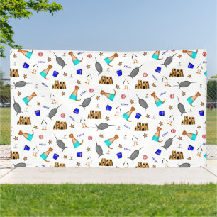 Personaliseer! Oliver De Otter Zomerstrandfeest Spandoek