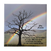 PERSONALISEER ONZE FAMILIEQUOTE CERAMIC TILE TEGELTJE (Voorkant)
