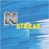 Personaliseer op maat gesneden vinyl Sticker Desig (Voorkant)