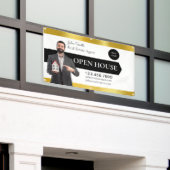 Personaliseer Open Huis van Vastgoedmakelaar Gedet Spandoek (Buitenkant Gebouw)