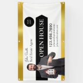 Personaliseer Open Huis van Vastgoedmakelaar Gedet Spandoek (Verticaal)