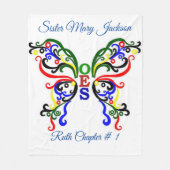 Personaliseer Orde van Oosterse Ster Fleece Deken (Voorkant)