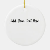 Personaliseer origineel kunstwerk keramisch ornament (Achterkant)