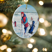 Personaliseer origineel kunstwerk keramisch ornament