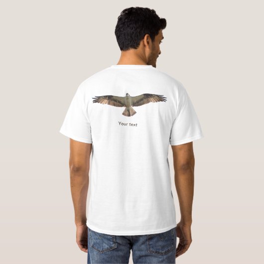 Personaliseer Osprey parade in de lucht T-shirt (Achterkant volledig)