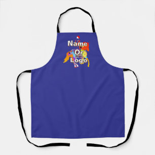 Personaliseer paard en ruiter Blue Chef Schort