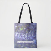 Personaliseer paarse bloemenlavendelhortensia's tote bag (Voorkant)
