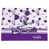 Personaliseer Paarse 📣 Cheerleader Groot Cadeauzakje (Voorkant)