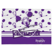 Personaliseer Paarse 📣 Cheerleader Groot Cadeauzakje (Achterkant)