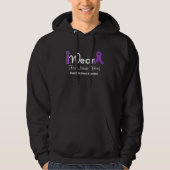 Personaliseer Paarse lint-pancreaskanker Hoodie (Voorkant)