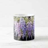 Personaliseer paarse waterverf wisteria floral koffiemok (Center)