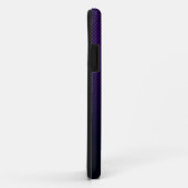 Personaliseer Paarse zwarte koolstofvezel patterne Case-Mate iPhone Case (Achterkant/rechts)