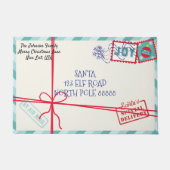 Personaliseer Pakket Kerstman Letter Kerstmis Deurmat (Voorkant)