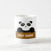 Personaliseer Panda naam Koffiemok (Center)