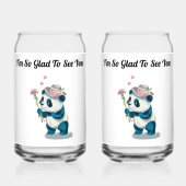 Personaliseer Panda Soda Glas (Voorkant)