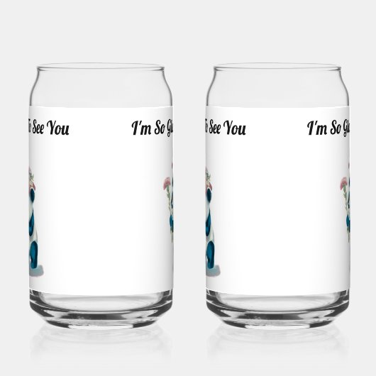 Personaliseer Panda Soda Glas (Links)