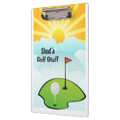 Personaliseer papa's golfspullen klembord (Links)