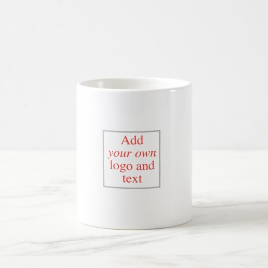 Personaliseer, pas aan, Creëer uw eigen, Sjabloon Koffiemok (Center)