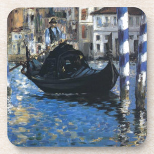 Personaliseer Peace Water Stream Boats Art Edouard Bier Onderzetter