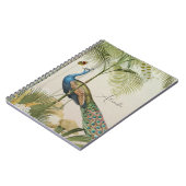 Personaliseer Peacock met vlinders Notitieboek (Linkerzijde)