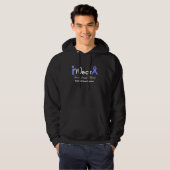 Personaliseer Periwinkle Ribbon Esophageal Cancer Hoodie (Voorkant volledig)